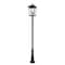 Z-Lite Beacon 4 Light Outdoor Post Mounted Fixture, Black & Clear Beveled 568PHXXLR-511P-BK - alternate 3